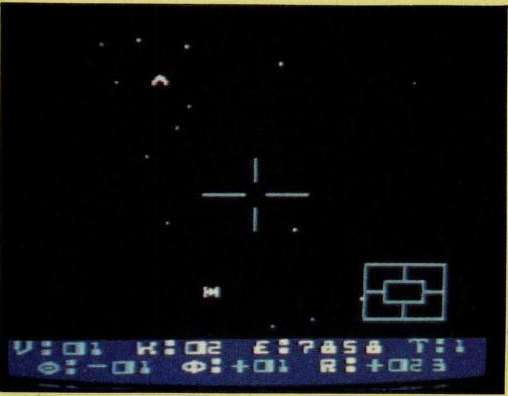 Screenshot of Star Raiders front view