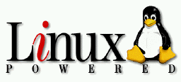 [`Linux Powered' with the penguin]