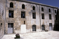 Courtyard facade, east side.