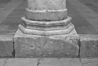 Arcade, column base.