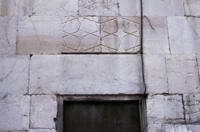 Window lintel.