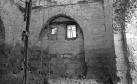 Windows in east wall, interior.