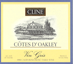 Cotes D'Oakley - Vin Gris wine label