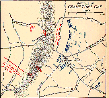 Crampton's Gap Battlefield Map
