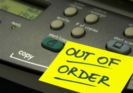 out of order