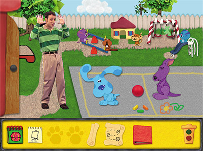 Blues Clues Coloring on Humongous Blue S Treasure Hunt Software Review