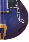 Blue Hybrid Archtop Side