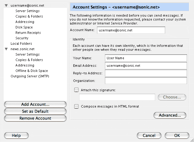 Click on the button labeled "Add Account..."