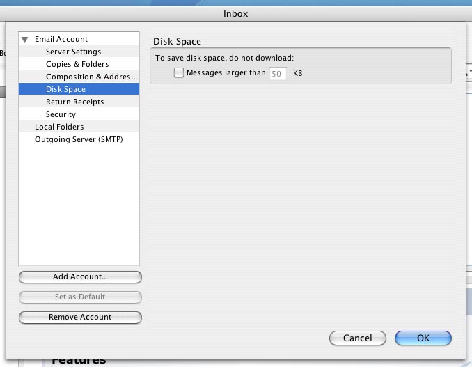Disk Space