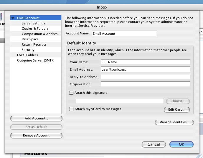 Account Settings