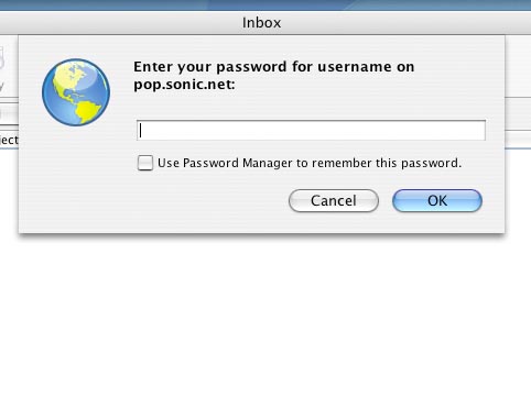 Provide your password to check your mail