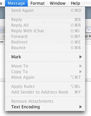Message Menu