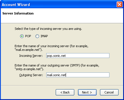 Provide server settings