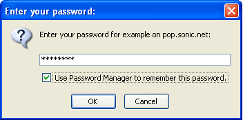 Provide your password to check your mail
