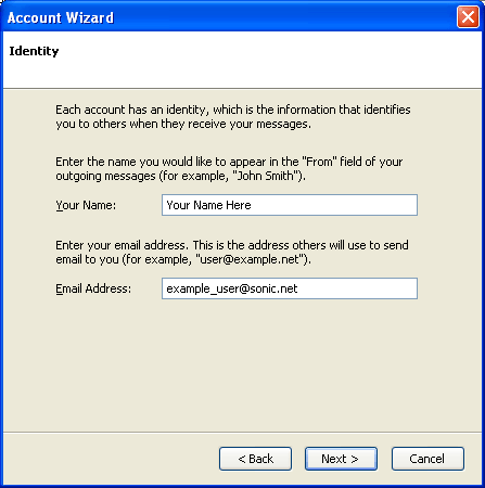 Provide
name and email address Provide name and email address