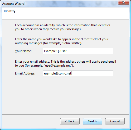 Provide
name and email address Provide name and email address