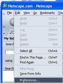 Edit -> Preferences