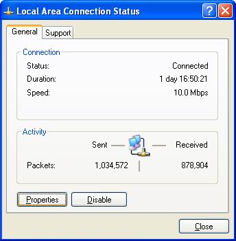 Your LAN Status