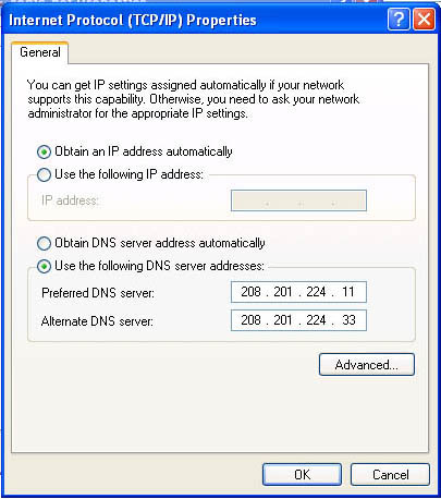 TCP/IP Properties