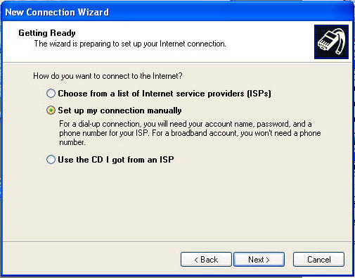 Set up manually