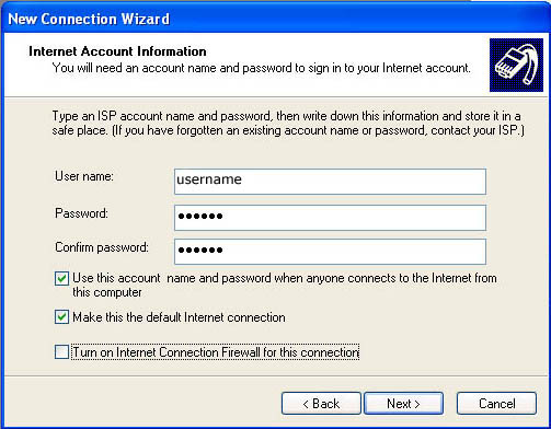 authentication info