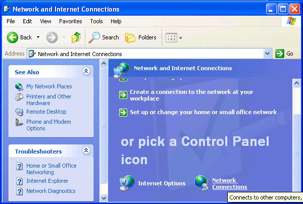 select Network Connection