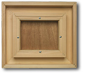 back of Basswood Floater Frame - 3 inches wide