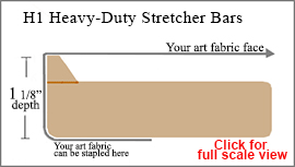 Profile of Heavy Duty Stretcher Bar