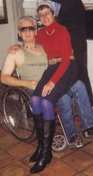 Anthony & Lyndi dressed as John Voight and Jane Fonda