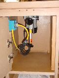 Bobino's Router Table, router compartment