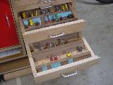 Bobino's Router Table, drawers, bit view