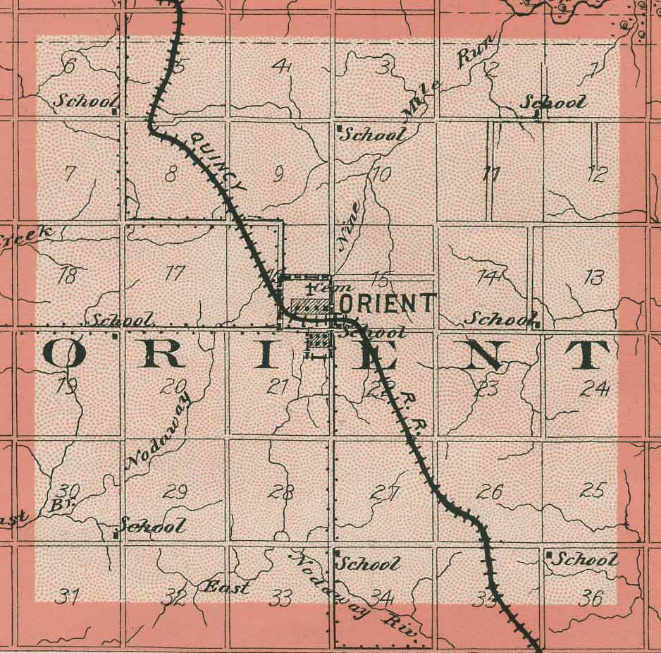 Orient Township, Adair County