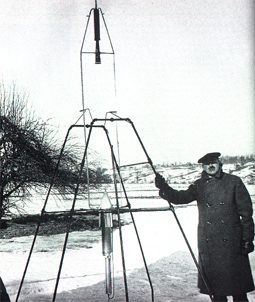 The First Liquid Fuel Rocket