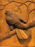 A kestrel bas-relief