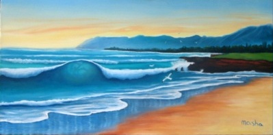 Pounders Beach, laie, Ohau, Hawaii