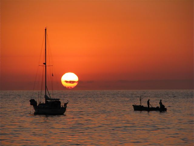 A sunset in Chacala, Nayarit, Mexico