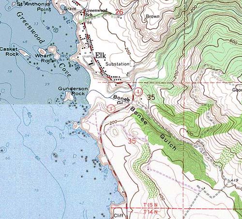 Elk Beach Map