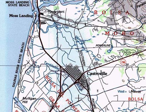 Salinas River Beach Local Map