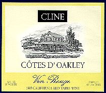 Cotes D'Oakley wine label