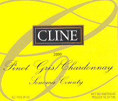 2000 Pinot Gris/Chardonnay wine label