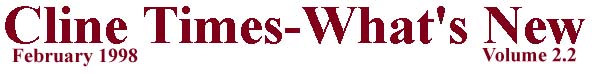 Cline Times-What's New February Volume 2.2