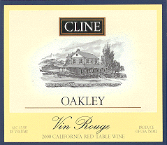 Oakley 2000 Vin Rouge label