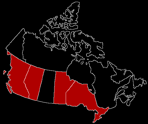 map of canada