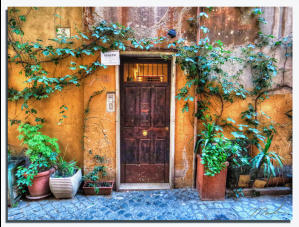Door, Rome Italy