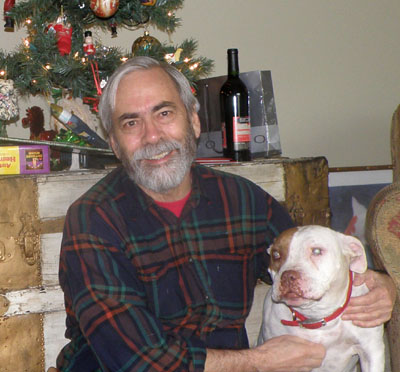 Greg and Tunza at Christmas