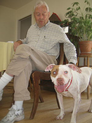 Tunza with Grandpa Frank
