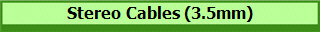 Stereo Cables (3.5mm)