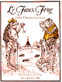 Le Faux Frog Chardonnay Label