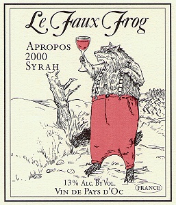 Toad Hollow Le Faux Frog "Apropos" Syrah