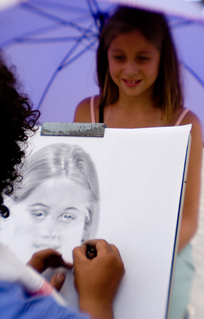 0176Portrait Artist Piazza Navonna